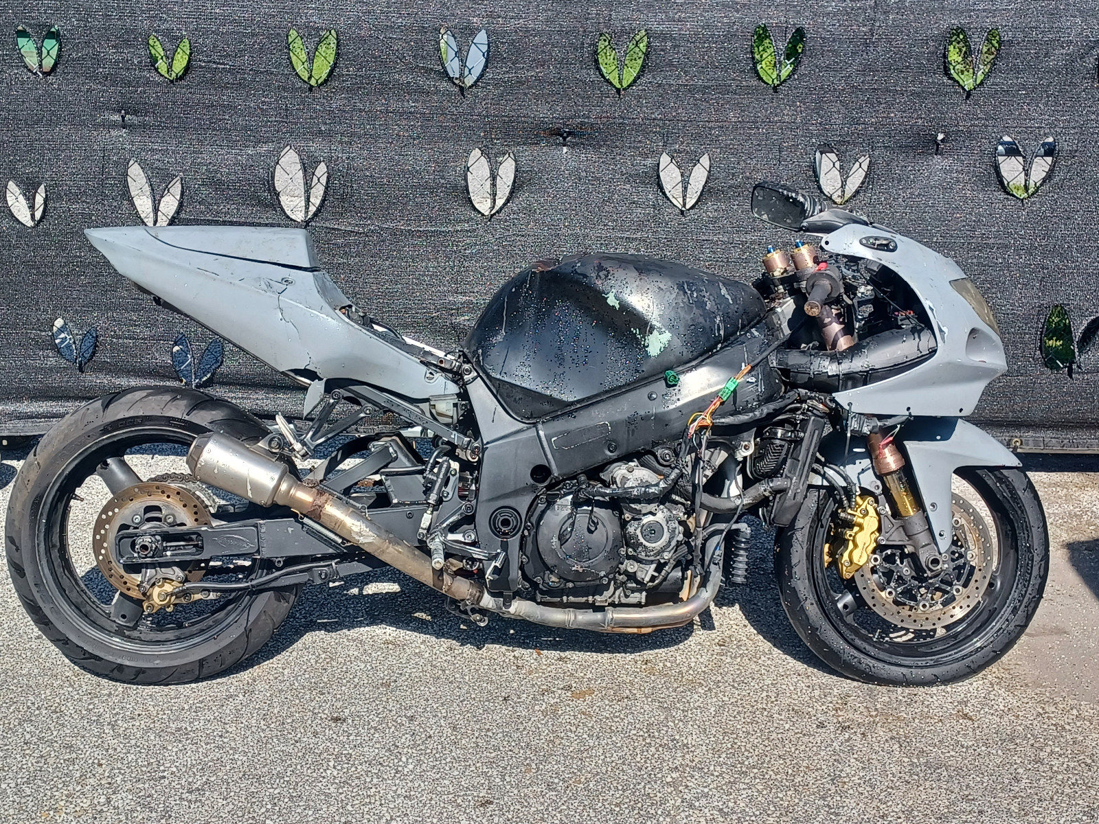 01-02 GSXR 1000 MYRTLE WEST SWINGARM EXTENSION EXTENDED STRETCH
